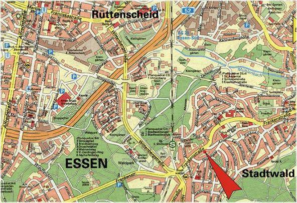 Stadtplan Essen-Stadtwald (Ausschnitt)